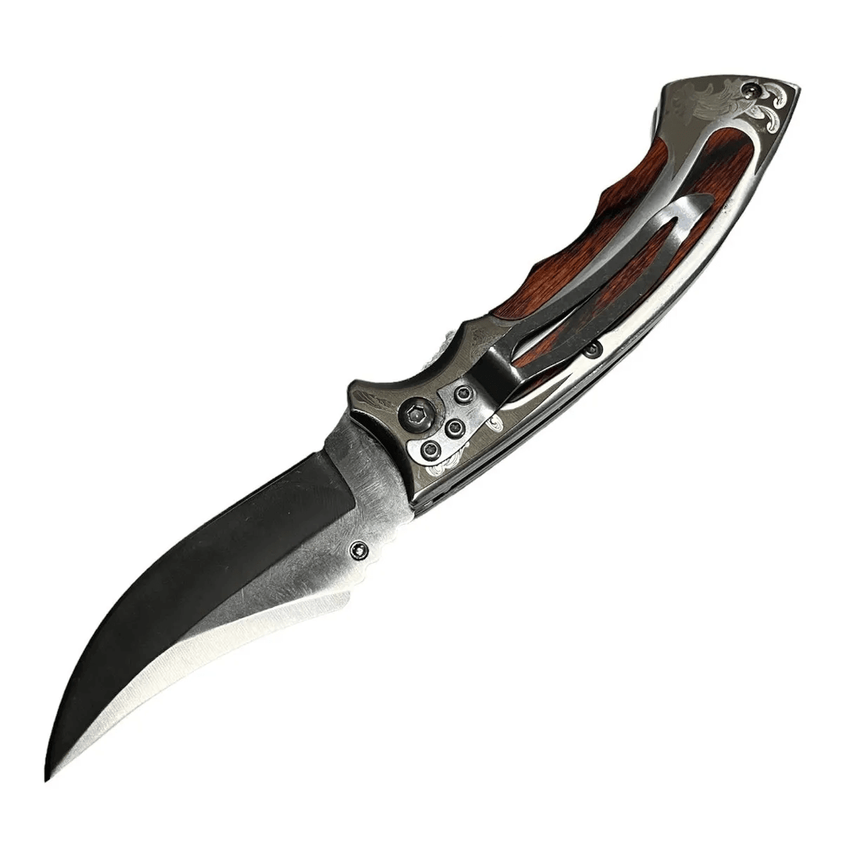 Cuchillo tactico plateado CHMP5