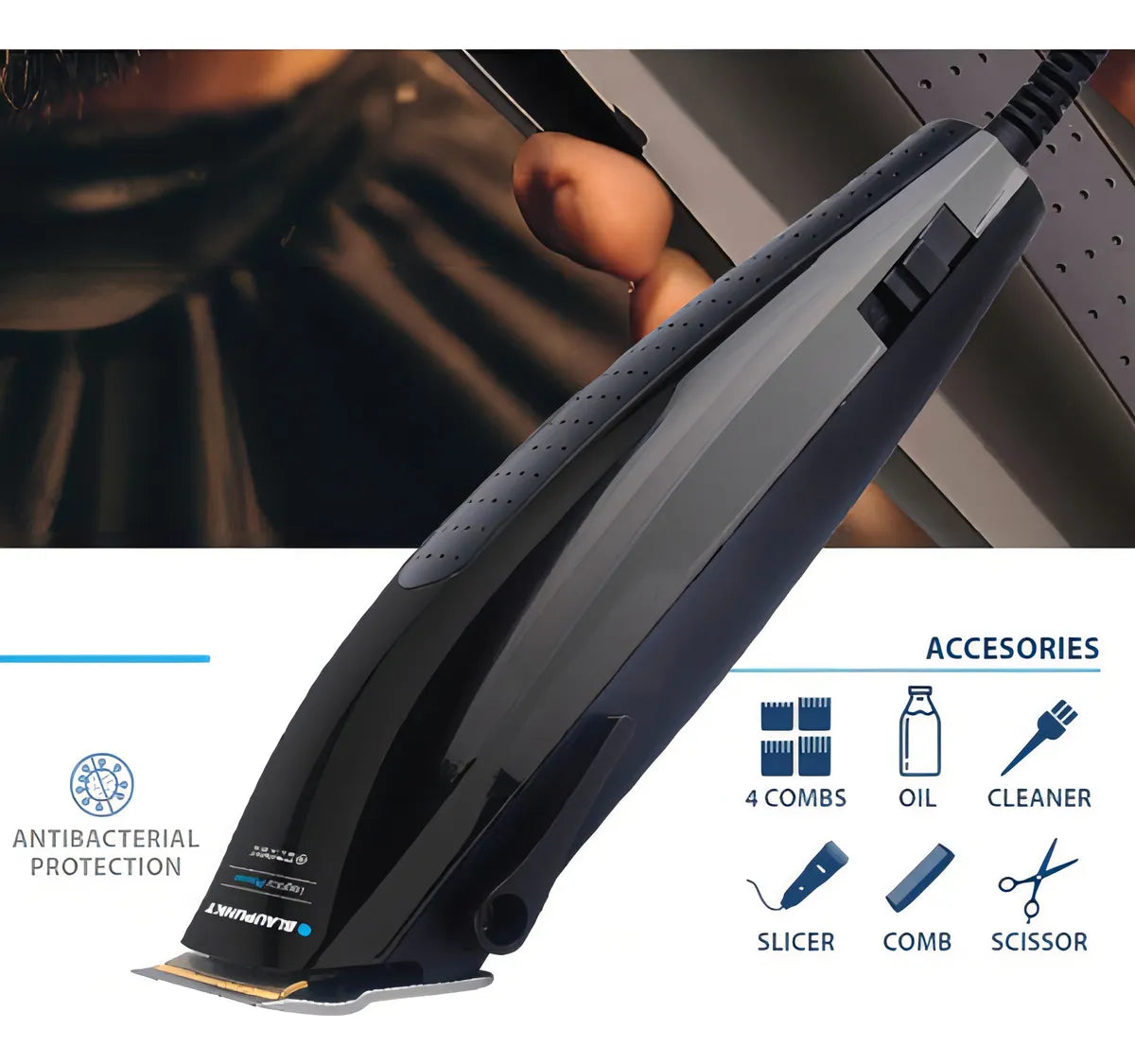 Cortadora Pelo Y Barba Blaupunkt Legacy Power Cuchilla Acero