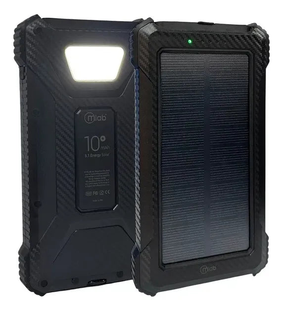 Batería Externa Car/portátil Powerbank 10.000mah Solar Mlab Negro