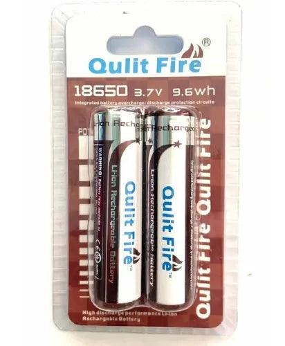 2 Baterías Recargables Pilas Litio 18650 4000mah 3.7v BAT1