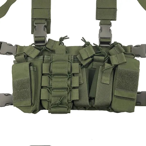 Bolso Arnés Airsoft Molles Cinturón Porta Mz Radio CL7