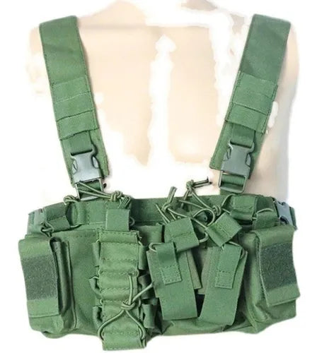 Bolso Arnés Airsoft Molles Cinturón Porta Mz Radio CL7