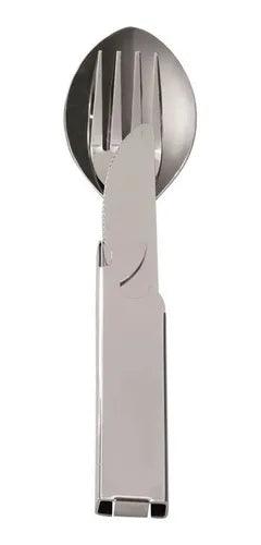 Set Cubiertos Camping 4pz Outdoor Supervivencia CT5