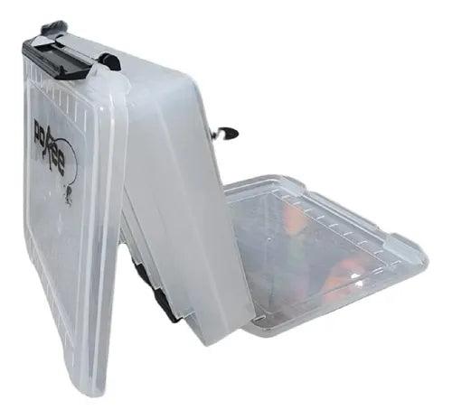 Caja Doble Cara Porta 14 Señuelos Anzuelos Pesca Caza 19x27 HRR34