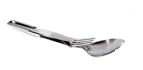 Set Cubiertos Camping 4pz Outdoor Supervivencia CT5