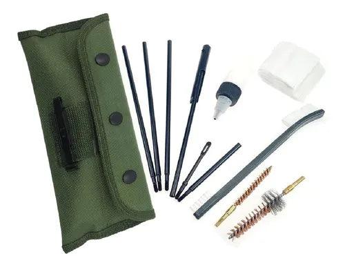 Set Kit 11pcs Limpieza Con Estuche Pistola Rifle SLR2