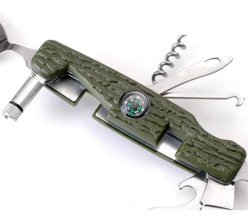 Cubierto Multiherramienta 12en1 Plegable Camping CT7