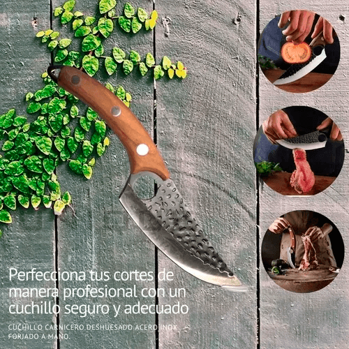 Cuchillo Carnicero Deshuesado Acero Forjado A Mano CHMP28