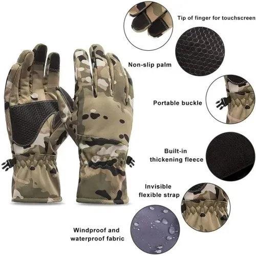 Guantes Tacticos Militar Impermeables Multicam Nieve GT7