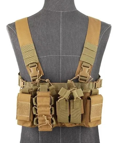 Bolso Arnés Airsoft Molles Cinturón Porta Mz Radio CL7