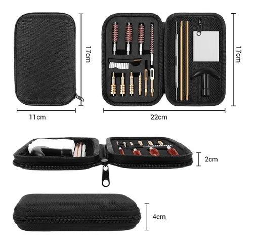 Set Kit 16pcs Limpieza Con Estuche Pistola Rifle SLR1