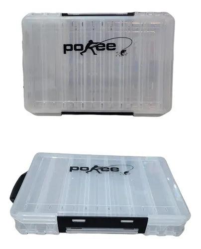 Caja Doble Cara Porta 14 Señuelos Anzuelos Pesca Caza 19x27 HRR34