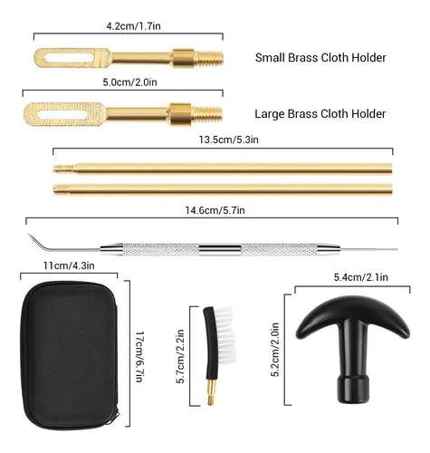 Set Kit 16pcs Limpieza Con Estuche Pistola Rifle SLR1