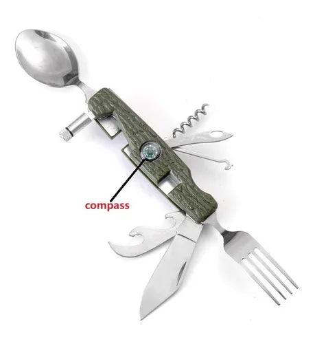 Cubierto Multiherramienta 12en1 Plegable Camping CT7