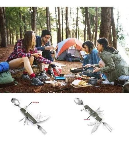 Cubierto Multiherramienta 12en1 Plegable Camping CT7