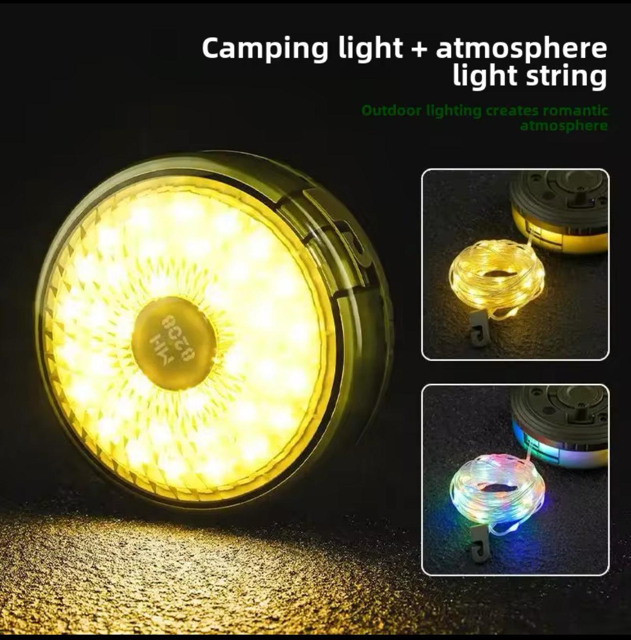 Luz Led portátil para acampar, Usb para lámpara recargable por tienda de campaña al aire libre