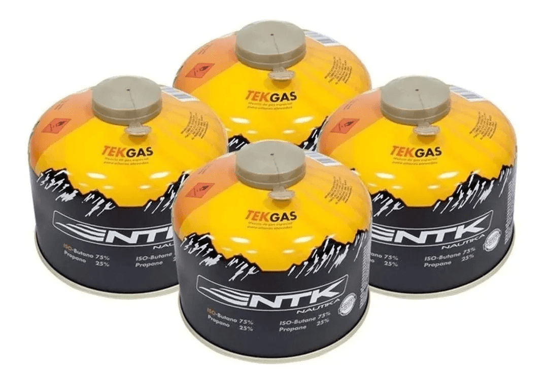 Pack 4 Gas Butano NTK 230g cocinillas lamparas GTB4