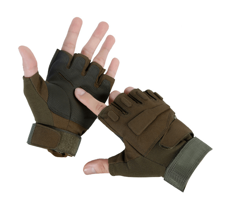 Guantes Tacticos Cortos Antideslizantes Airsoft Militar GT10