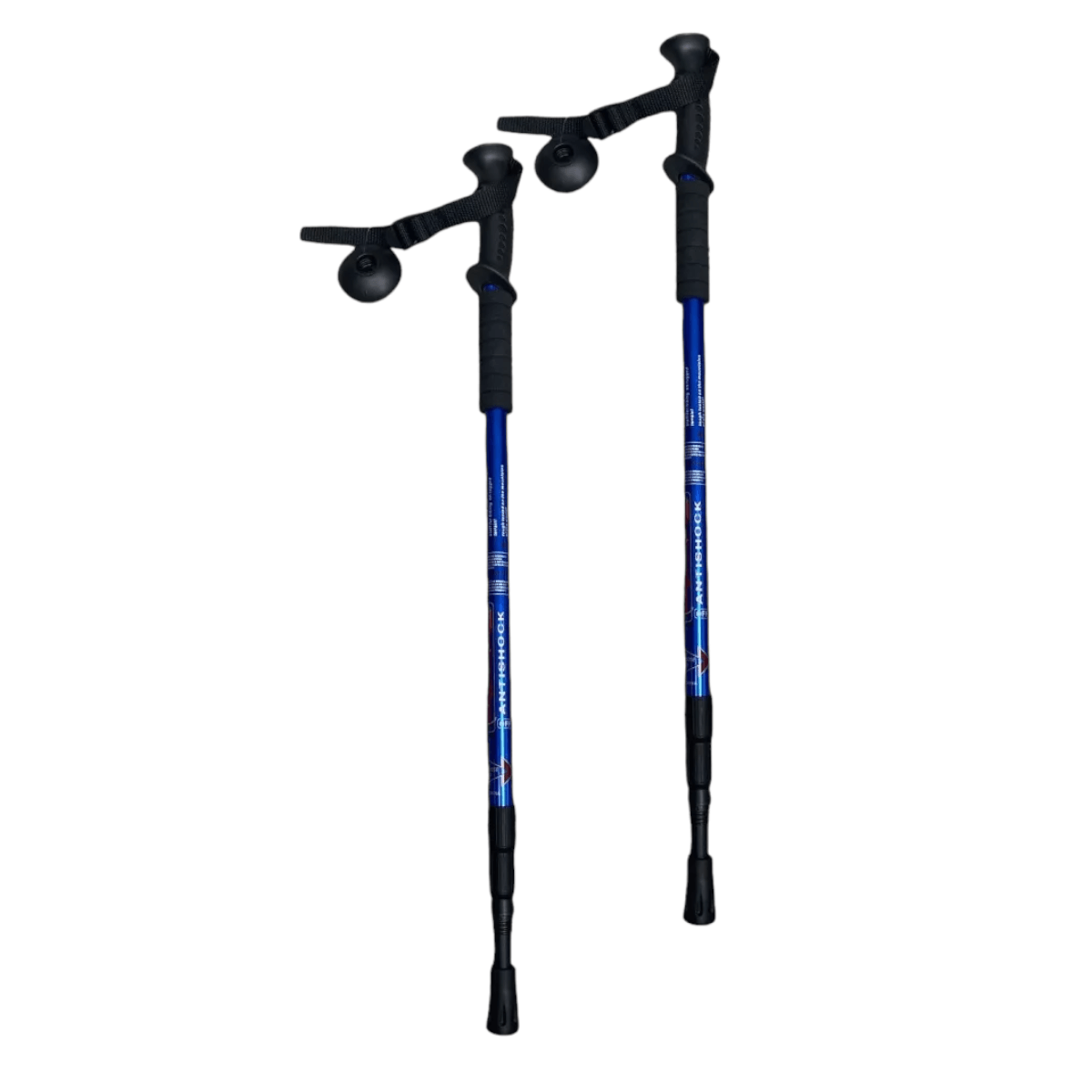 Bastones trekking 2pack aluminio 3 Tramos Antishock BTK2