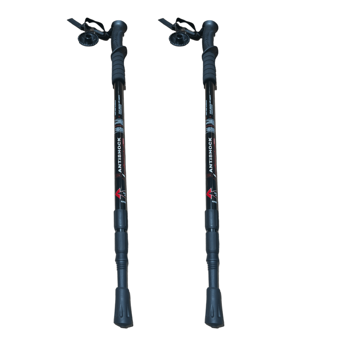 Bastones trekking 2pack aluminio 3 Tramos Antishock BTK2