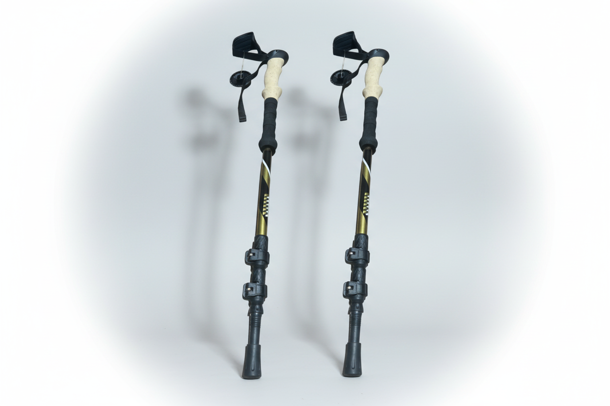 Bastones Trekking Aluminio 2 Unidades Mango Colcho BTK1