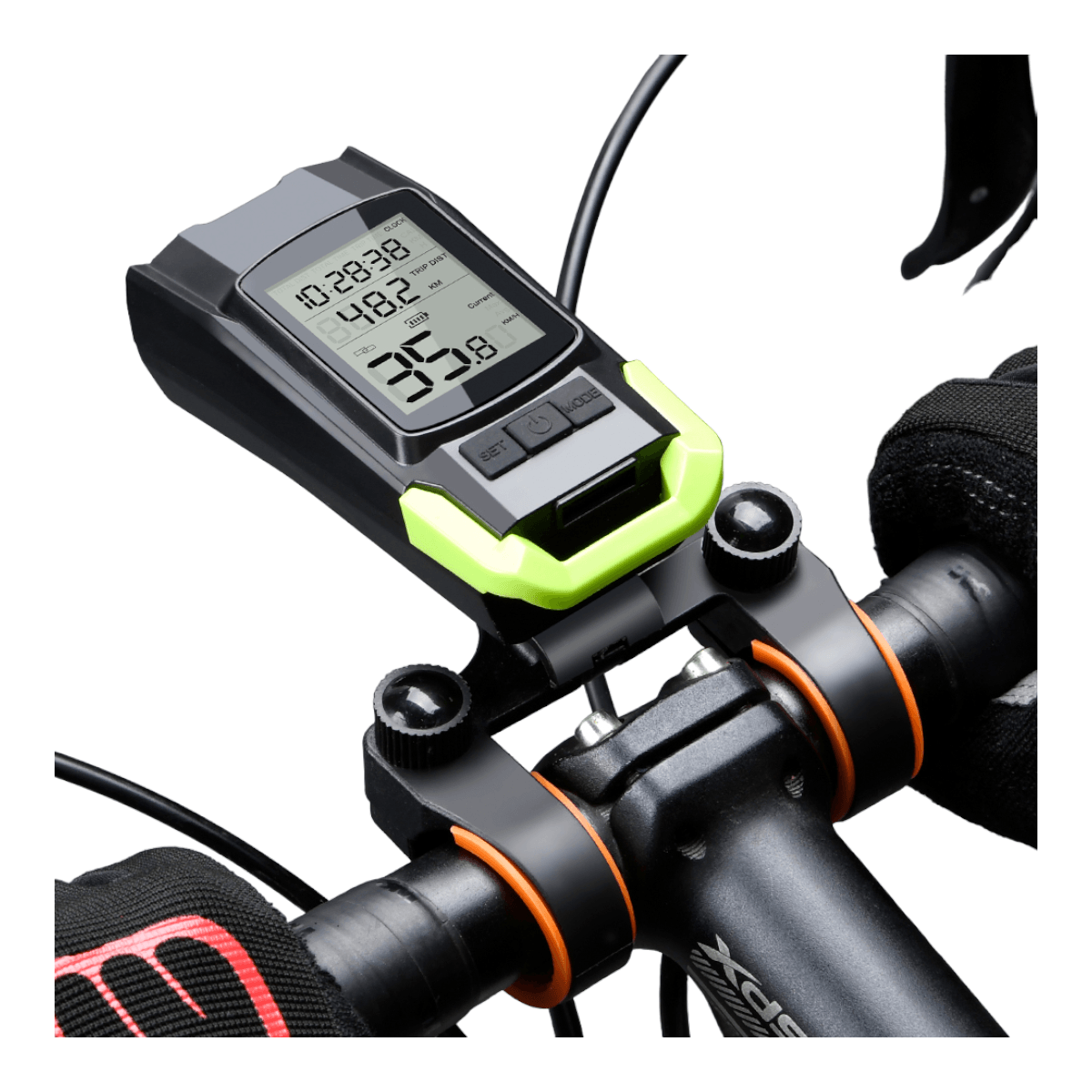 Luz delantera recargable bocina velocimetro LCB1