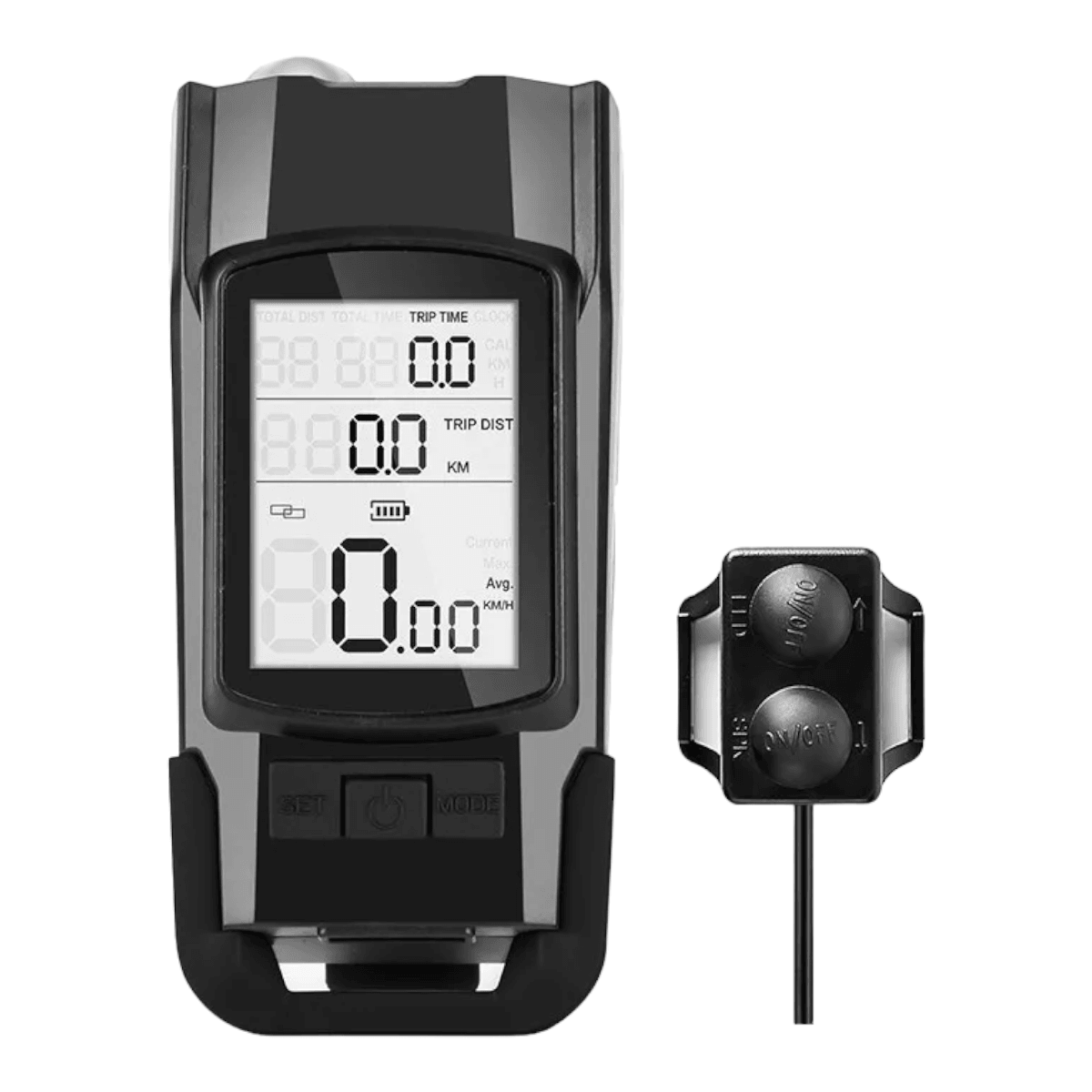 Luz delantera recargable bocina velocimetro LCB1