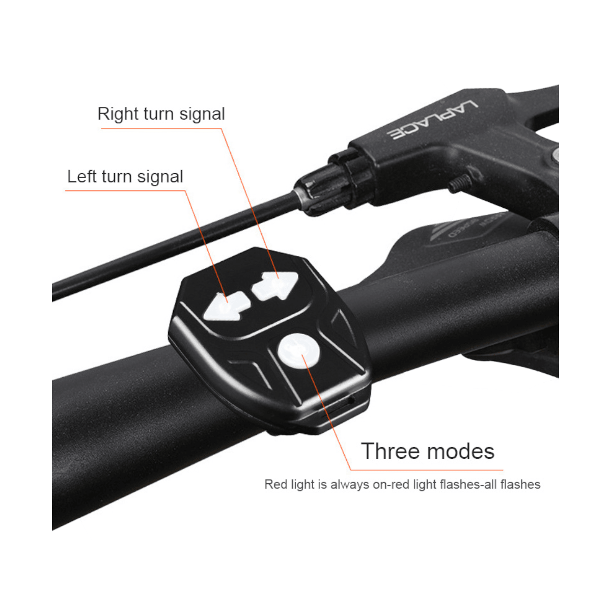 Luz Bicicleta Trasera con señalizacion LCB10