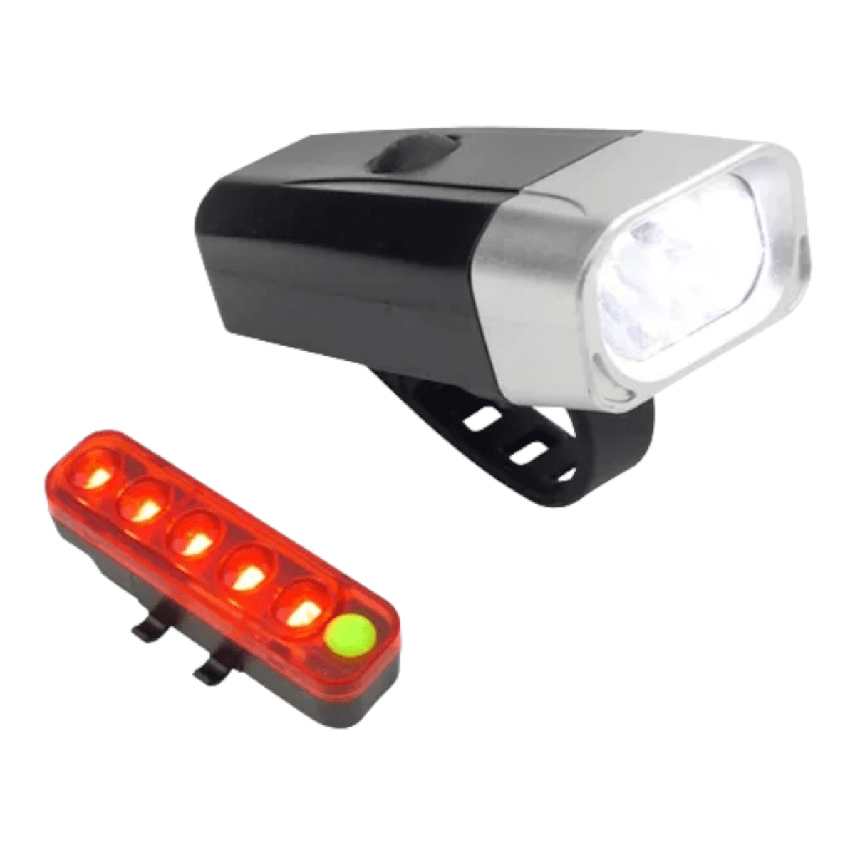 Set luz Bicicleta delantera trasera recargable LCB16