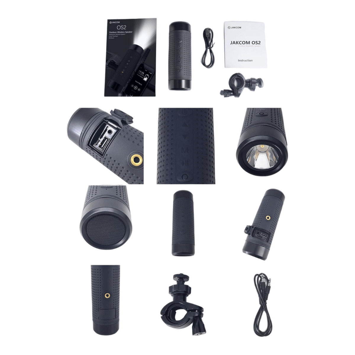 Luz Delantera Bicicleta Parlante Bluetooth banco carga LCB2