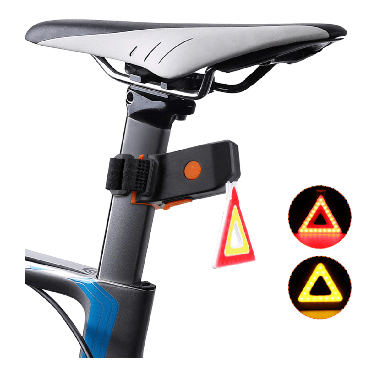 Luz Triangulo trasera Bicicleta recargable LCB22