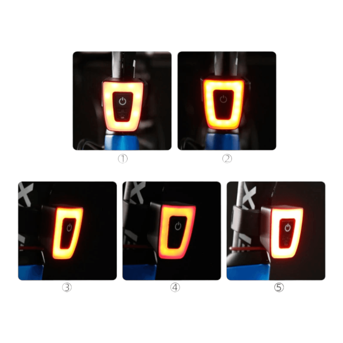 Luz Led trasera recargable impermeable LCB25