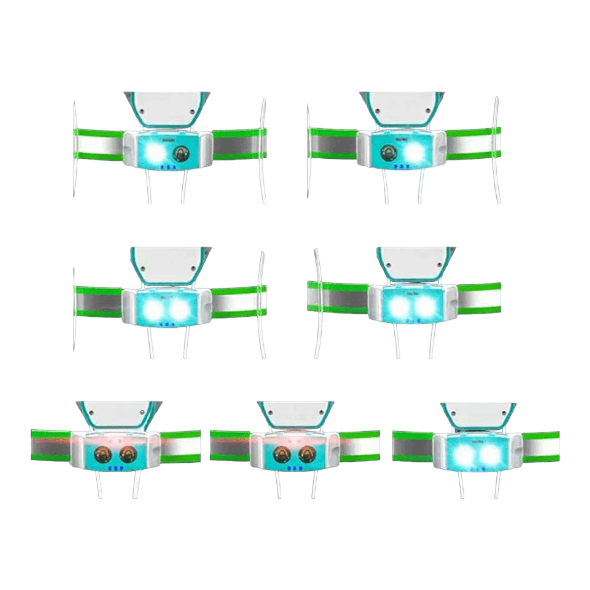 Arnes reflectante con luz led ciclista LCB5