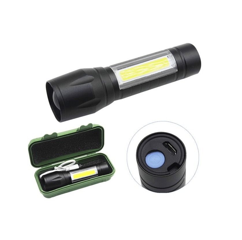 Linterna Tactica Recargable Larga Distancia Luz Led LTL13