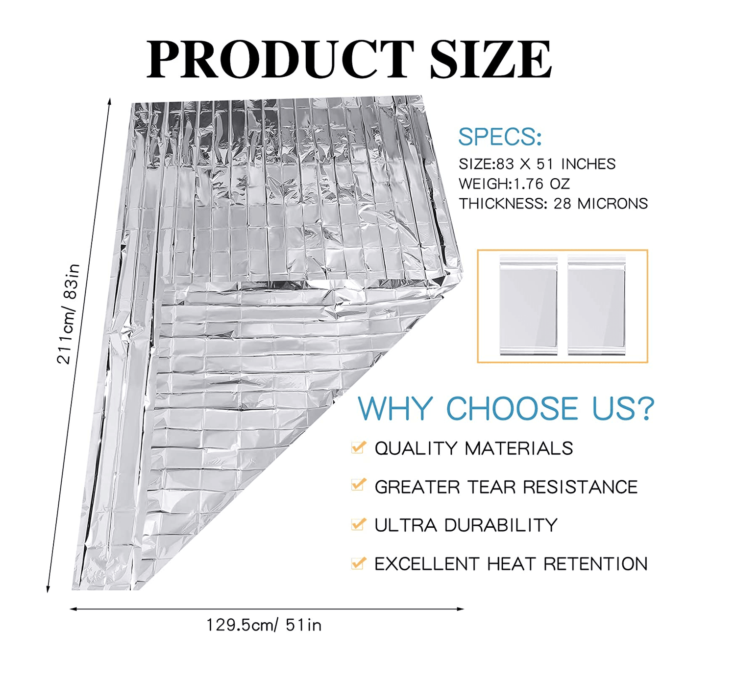 Manta Termica Supervivencia BPA7
