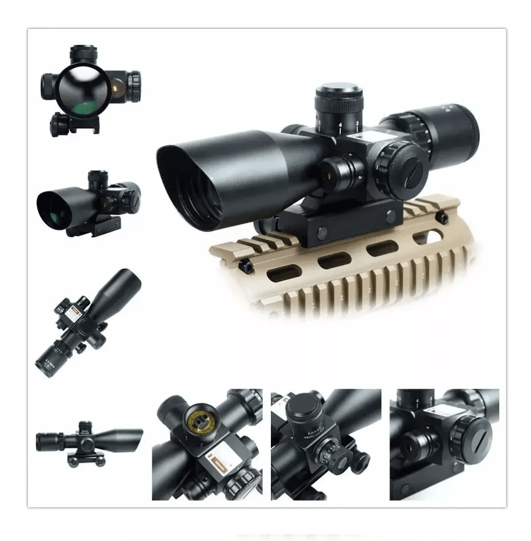 Mira Telescopica con Laser 2.5-10x40 Nocturna Red Green MLT4