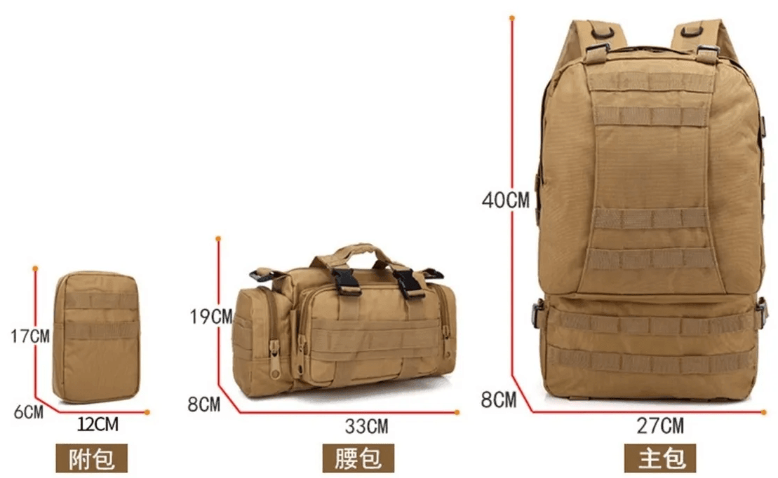 Mochila Tactica militar Ejercito 65L M4