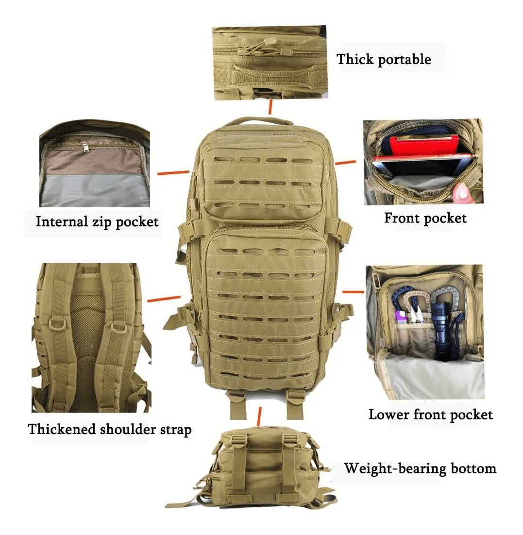 Mochila Tactica Senderismo 30L M30