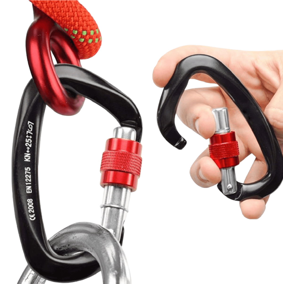 Mosqueton rosca escalada montaña MT7