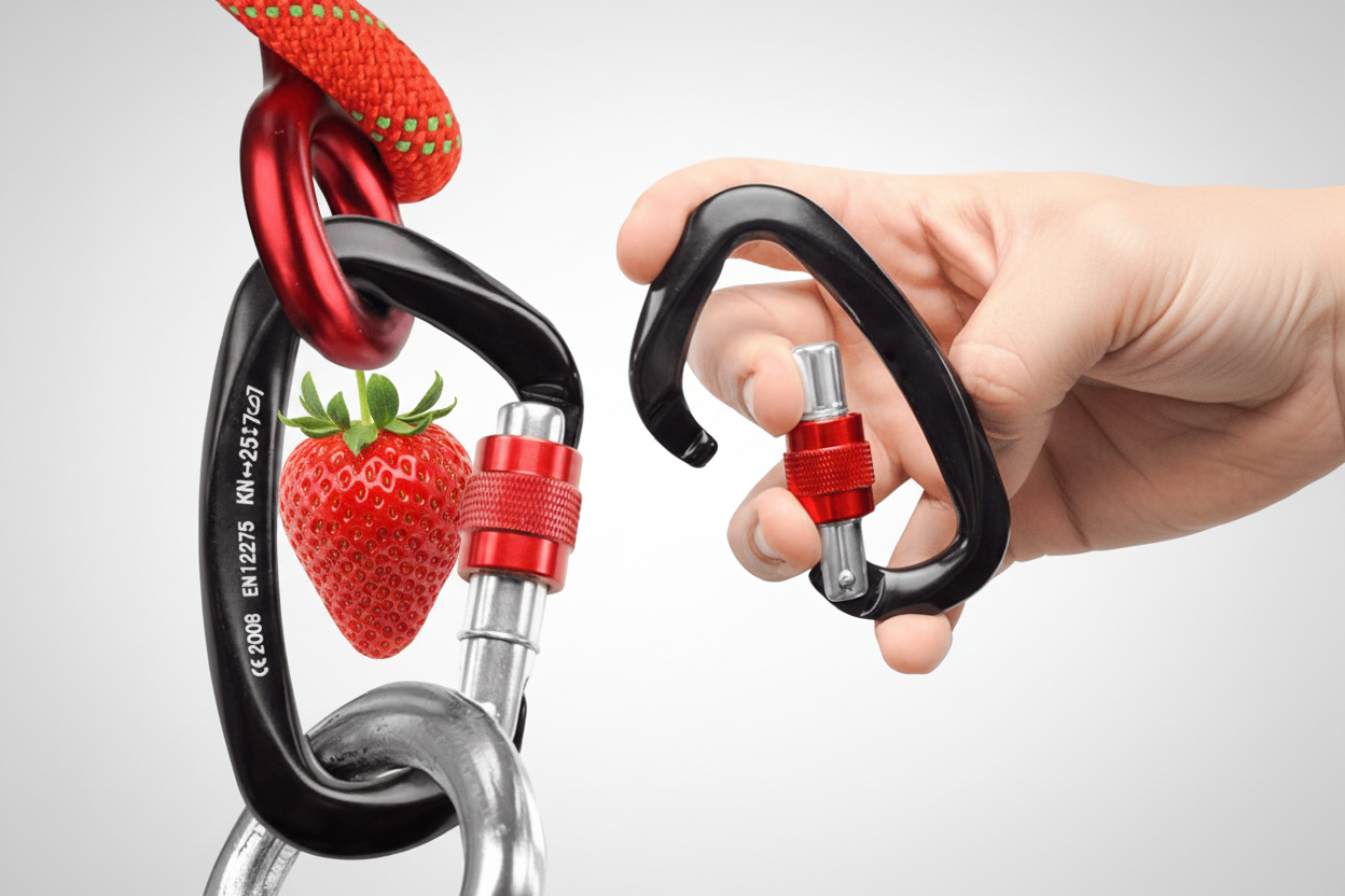 Mosqueton rosca escalada montaña MT7