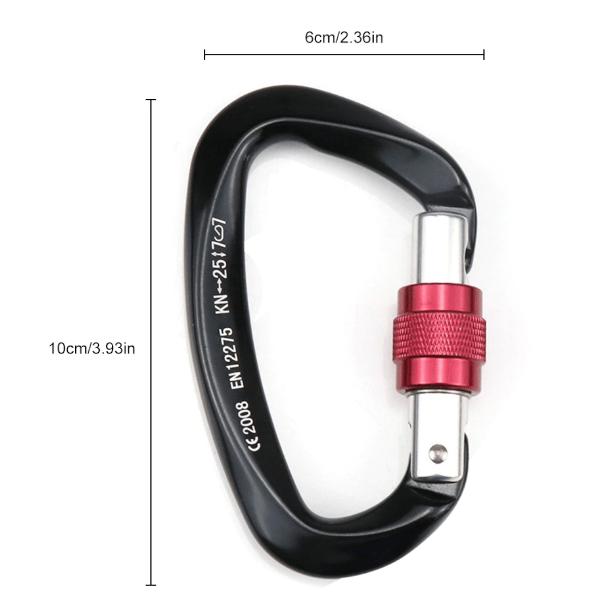 Mosqueton rosca escalada montaña MT7