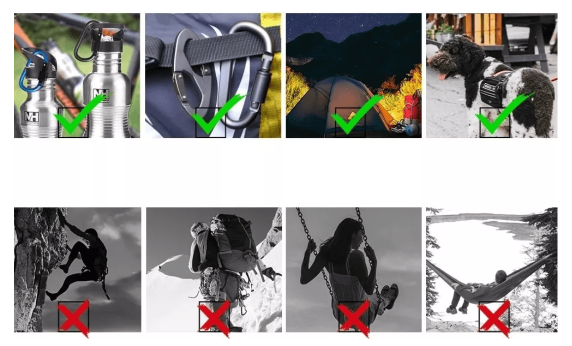 Mosqueton Llavero Camping Outdoor Supervivencia Aluminio MT2