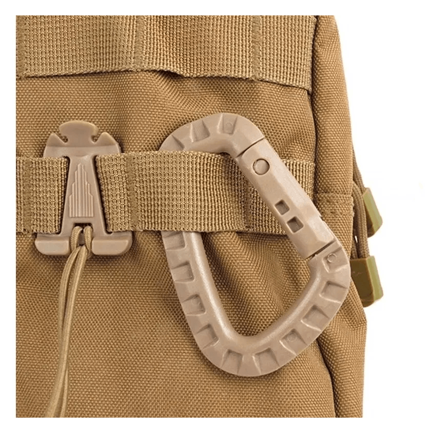 Mosqueton Tactico Plastico Multiuso Trekking Molle MT1