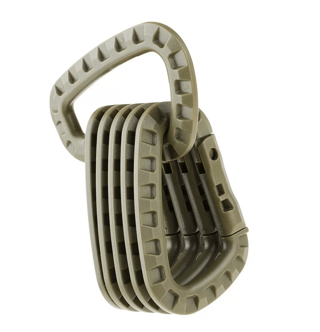 Mosqueton Tactico Plastico Multiuso Trekking Molle MT1