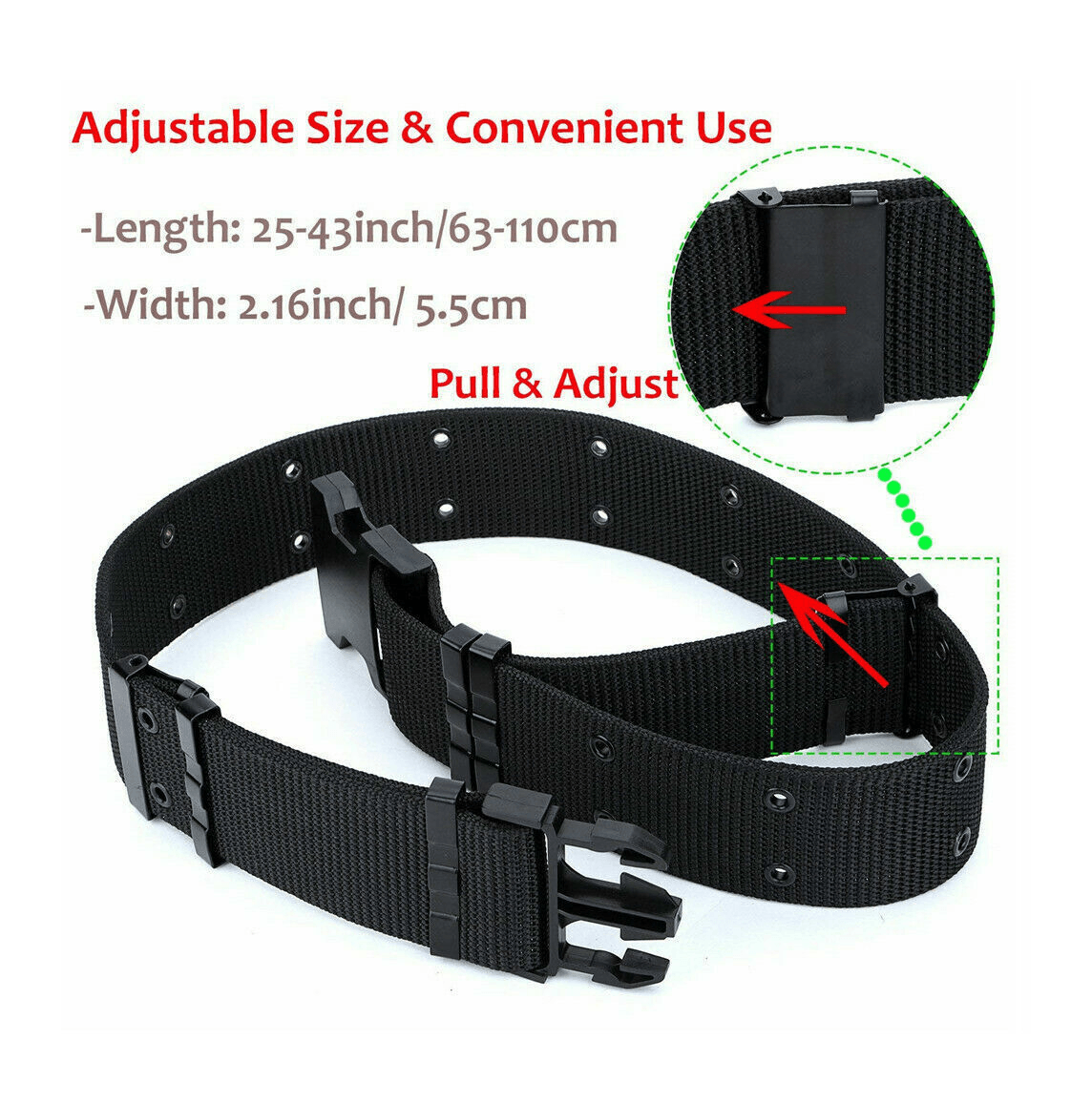 Correa Cinturon Tactico Militar CQB Ajustable CTM6