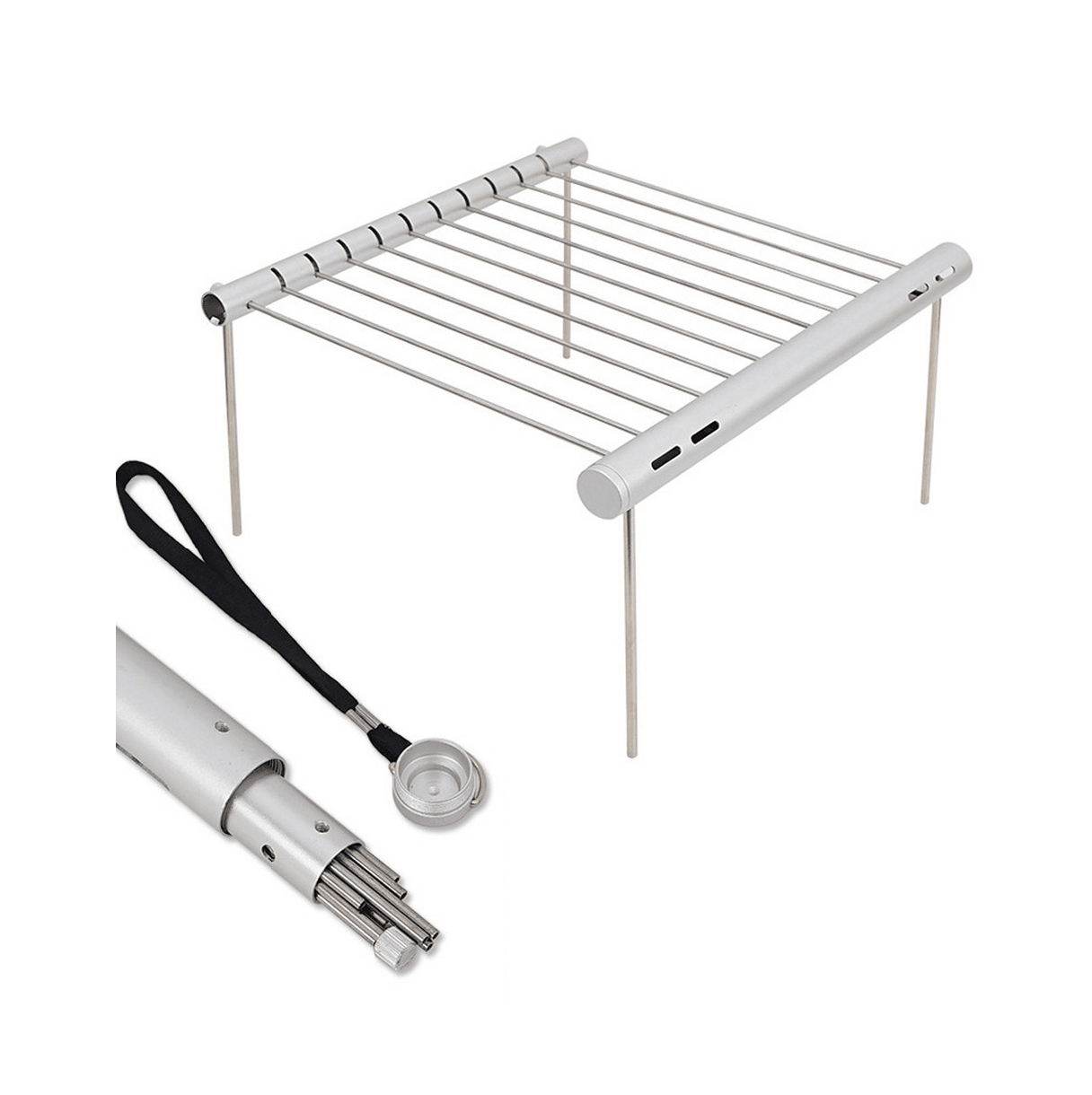 Parrilla Plegable Practica Portatil Acero CN12