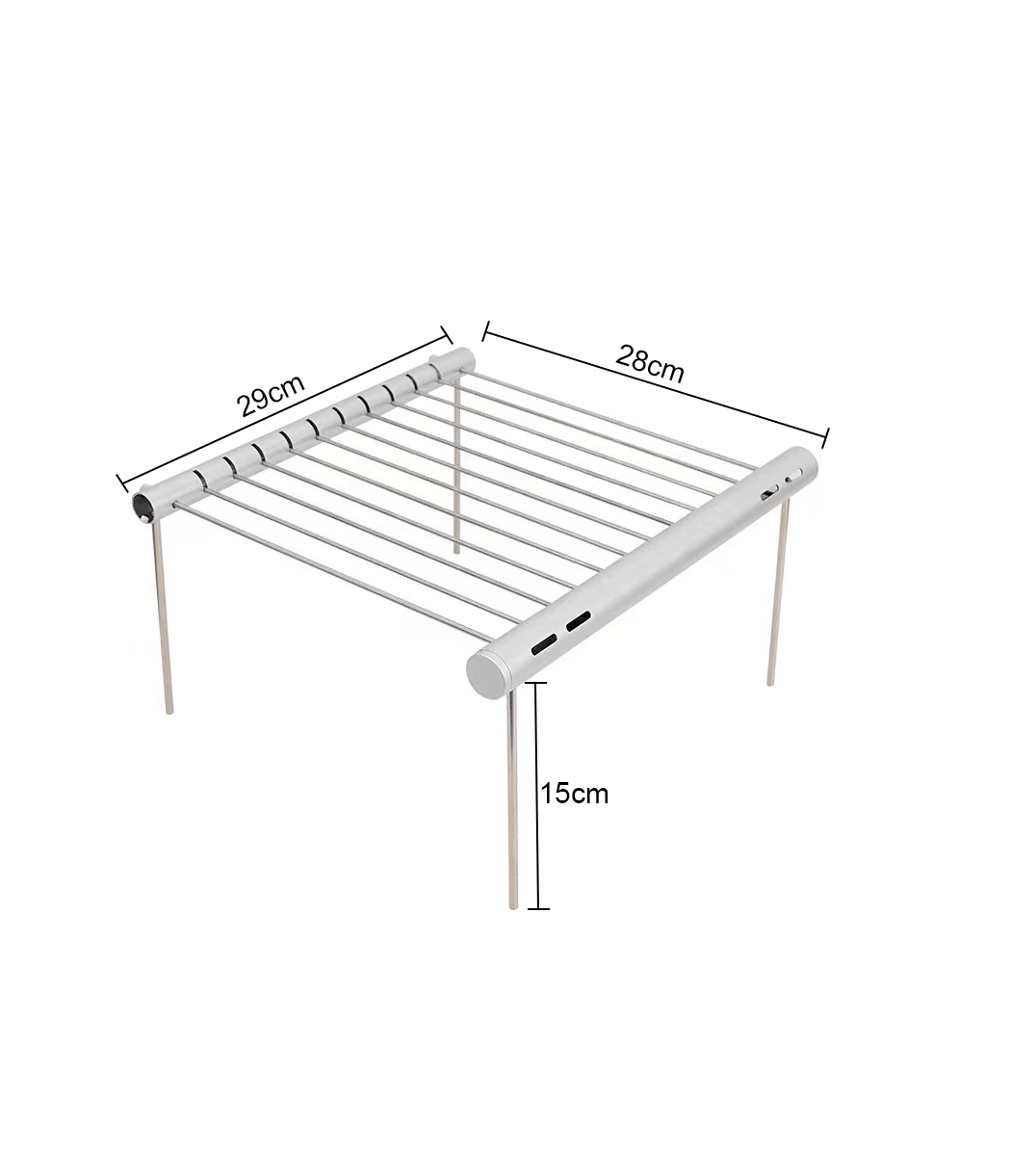 Parrilla Plegable Practica Portatil Acero CN12