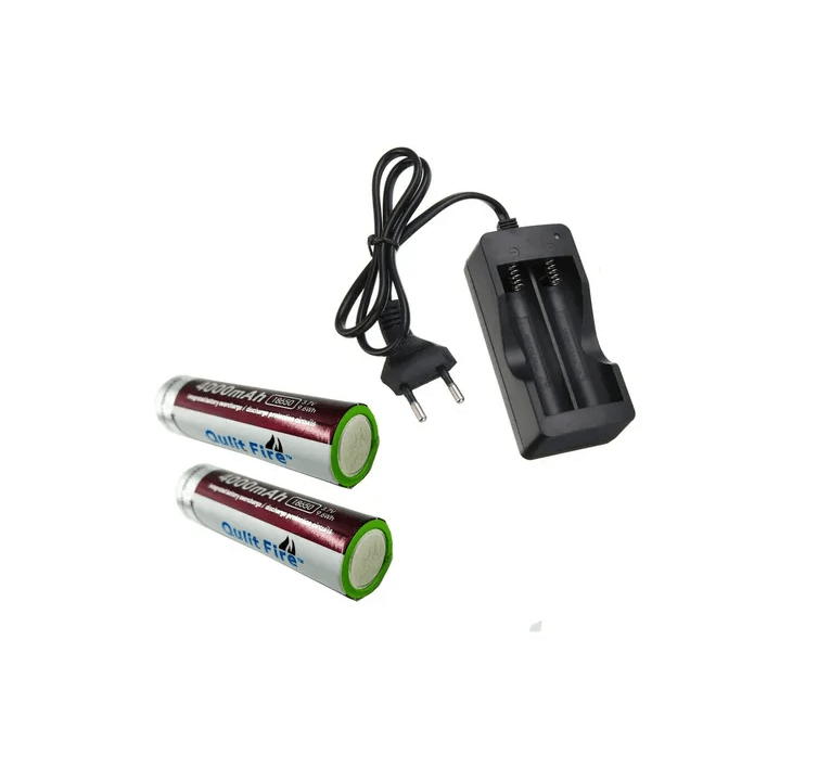 2 Baterías Recargables Pilas Litio 18650 4000mah 3.7v BAT1
