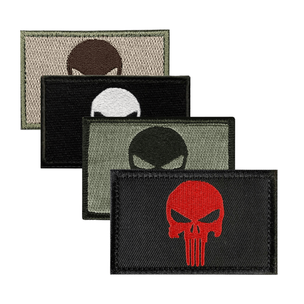 Parches Calavera Bordado Molle Tactico Militar PRC1
