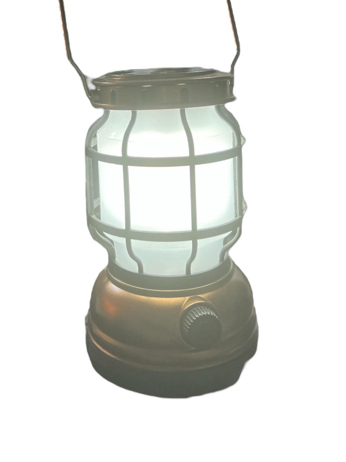 Lampara Retro solar recargable luz blanca y roja LTL4